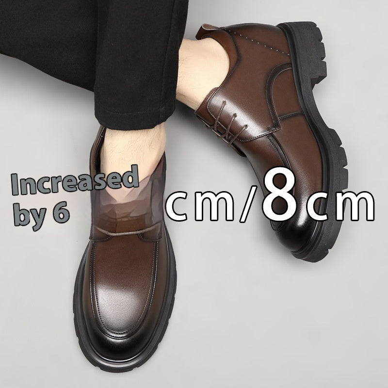 Height Increasing Insole Business Formal Wear Leather Shoes