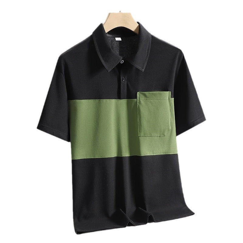 New Ice Silk Quick-drying Polo Shirt Men&