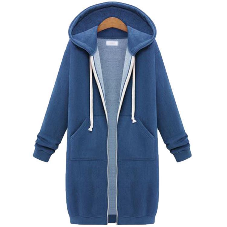 Hooded long-sleeved winter sweater women&