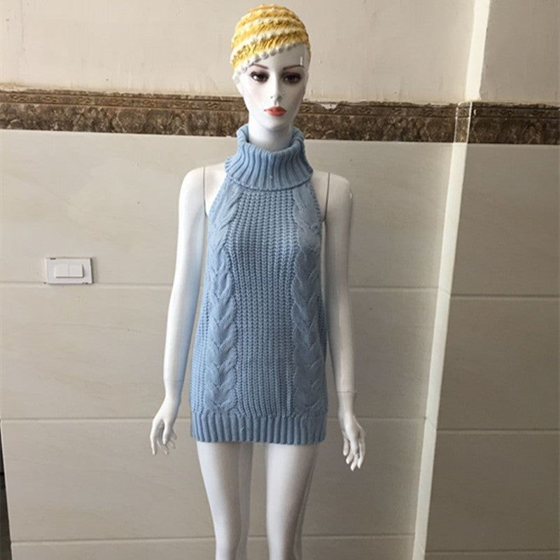 Medium and long sleeveless, sleeveless, belted skirts