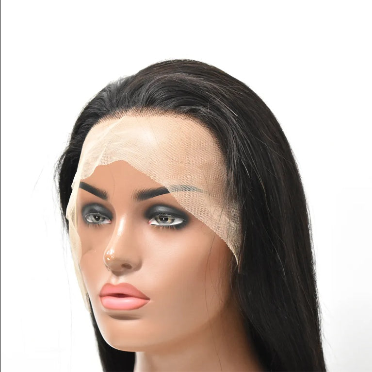 High Quality Wholesale Factor Price Lace Wigs Smooth Natural Human Hair Straight Clear Lace Front Wigs