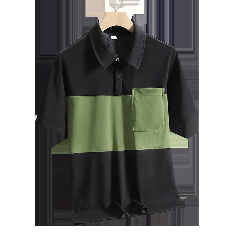 New Ice Silk Quick-drying Polo Shirt Men&