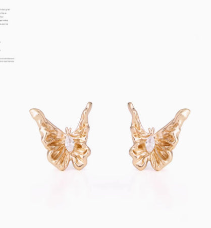 Vintage Tassel Multi-layer Gold Butterfly Earrings