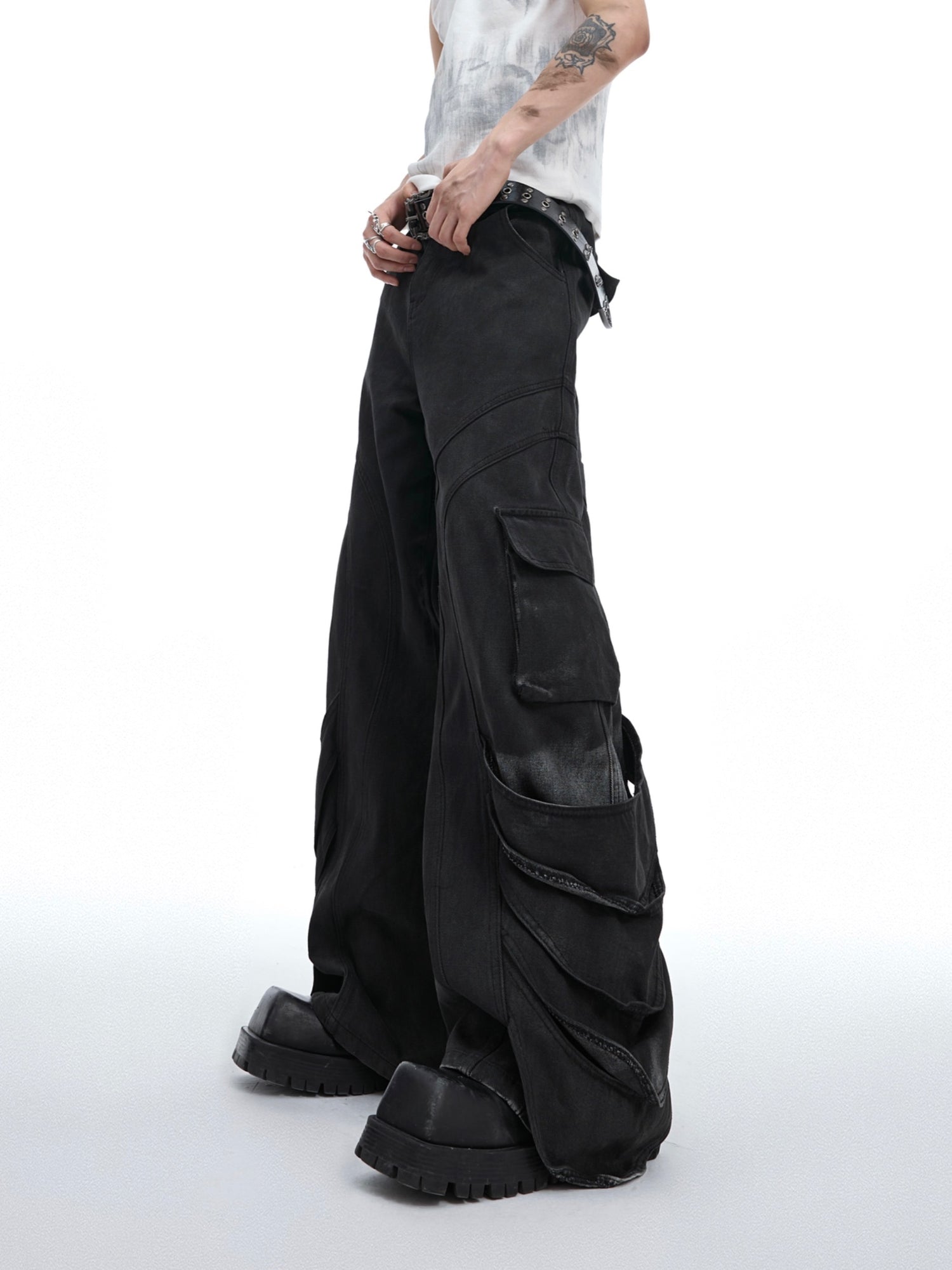 Loose Wide-leg Overalls Men