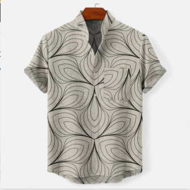 Digital 3D Short-sleeved Beach Sports Top