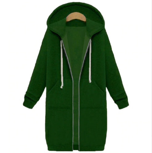 Hooded long-sleeved winter sweater women&