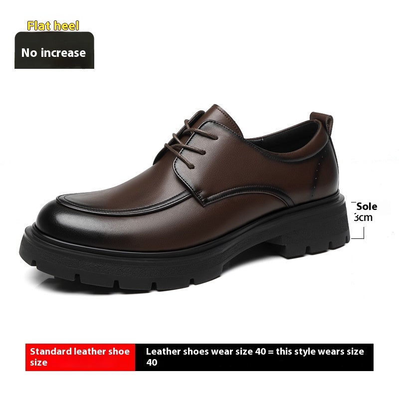 Height Increasing Insole Business Formal Wear Leather Shoes