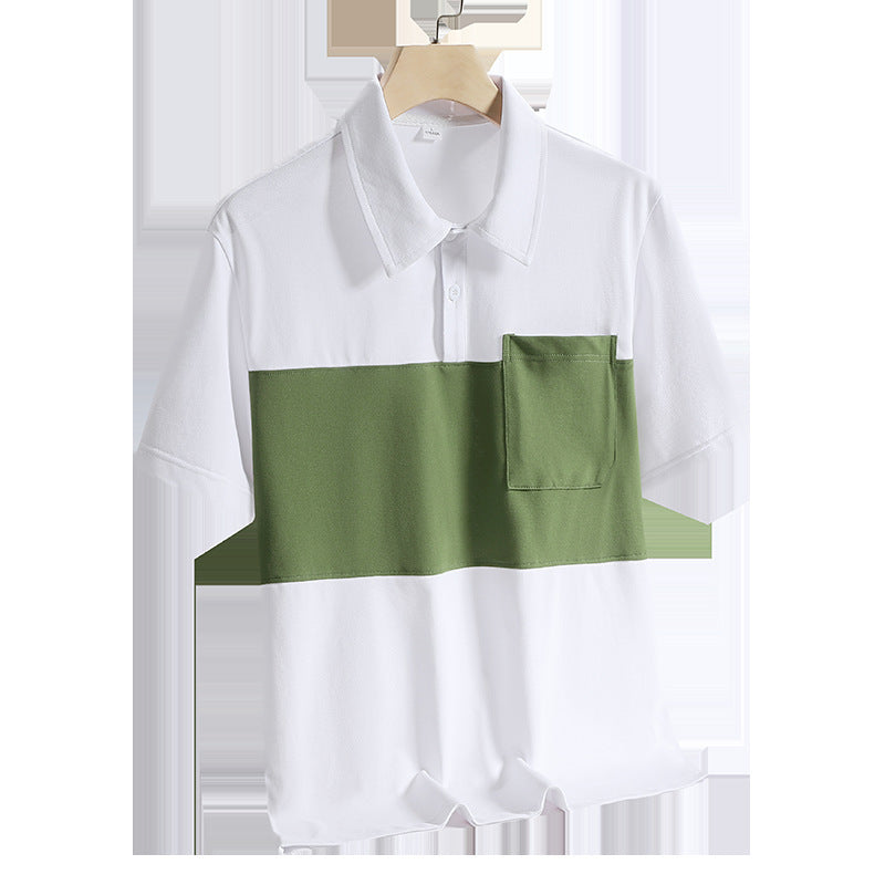 New Ice Silk Quick-drying Polo Shirt Men&