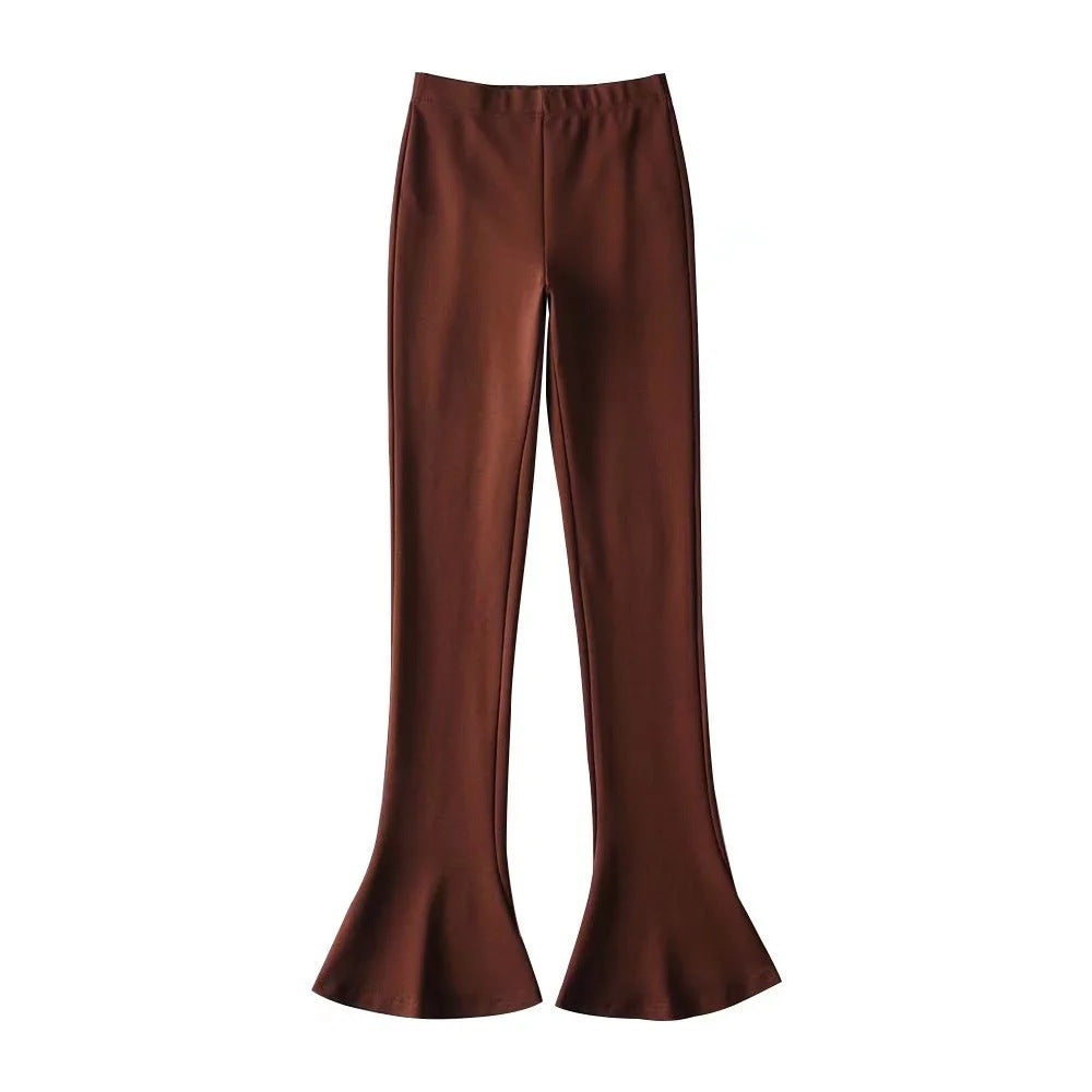 Commuter Elegant Wind Stretch Micro-shoes Trousers