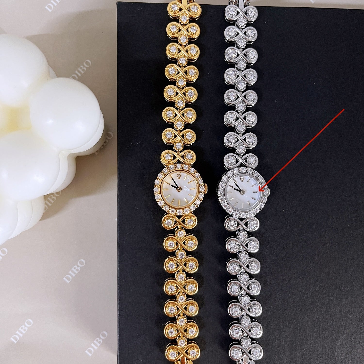 Jewelry Antique Luxury Diamond Quartz Women&