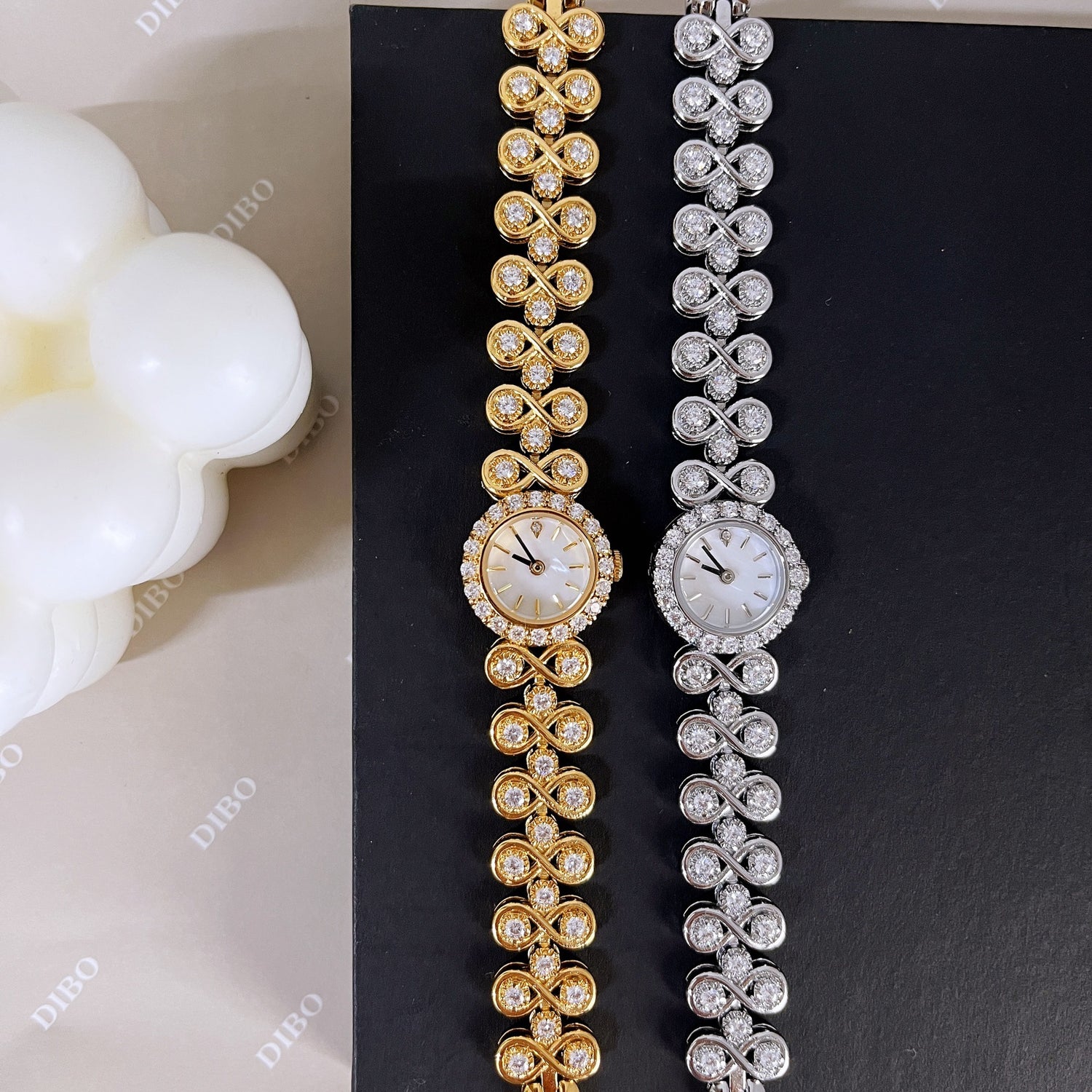 Jewelry Antique Luxury Diamond Quartz Women&