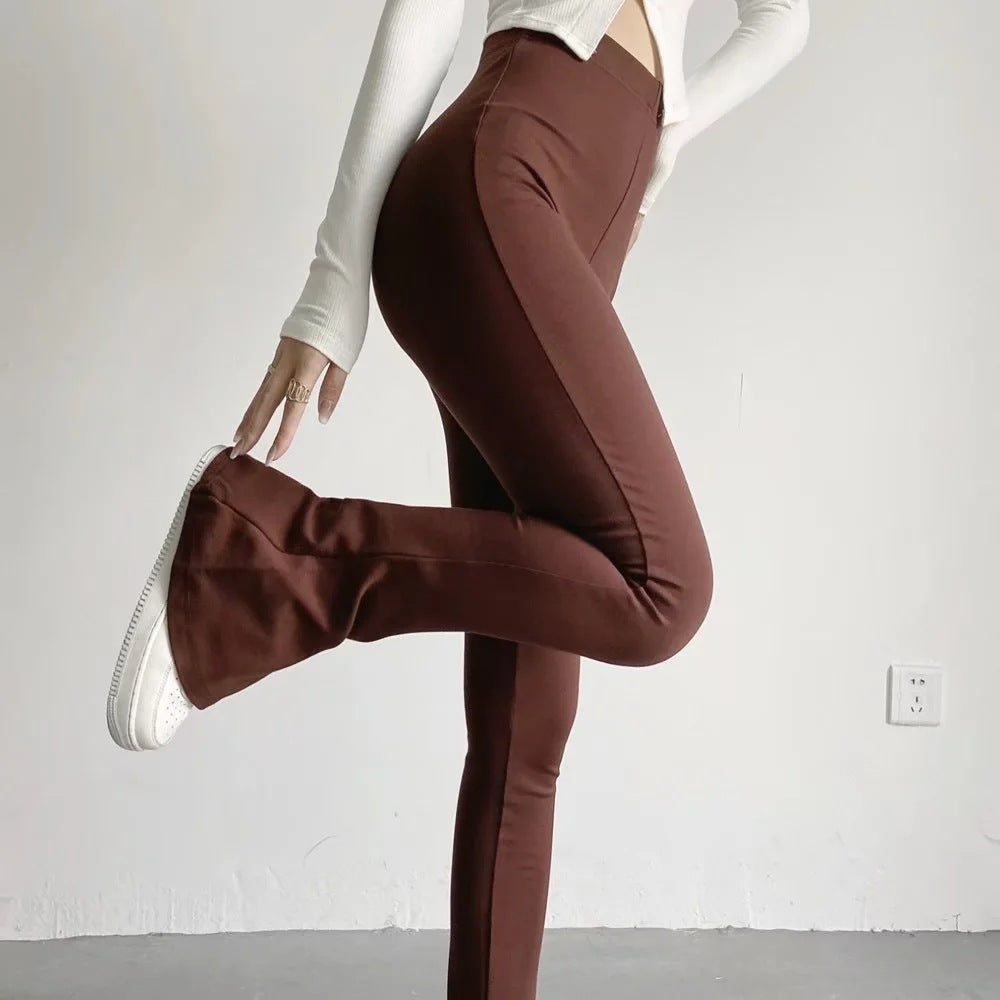 Commuter Elegant Wind Stretch Micro-shoes Trousers