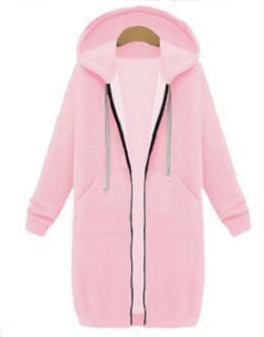 Hooded long-sleeved winter sweater women&