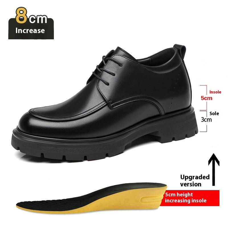 Height Increasing Insole Business Formal Wear Leather Shoes