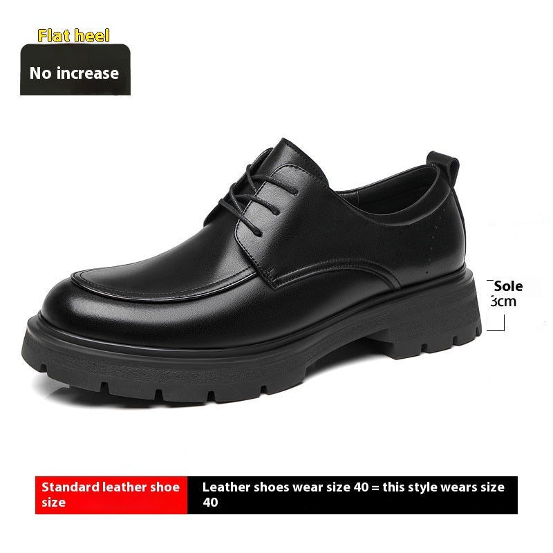 Height Increasing Insole Business Formal Wear Leather Shoes