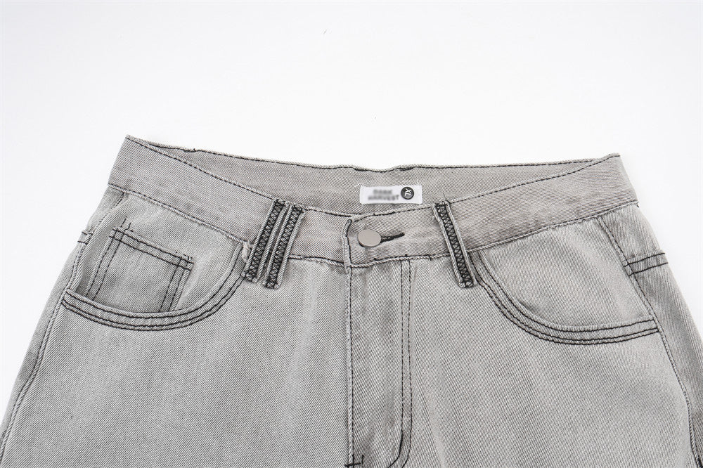 Men Splash Loose Casual Straight Trousers