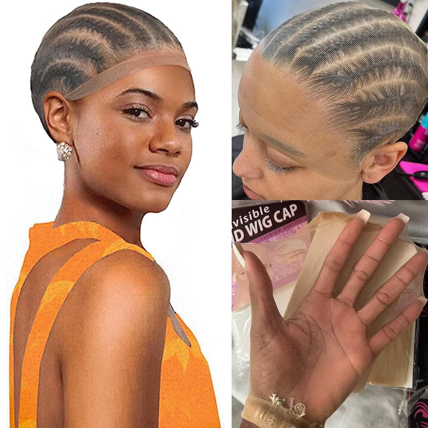 HD WIG CAP Universal Skin Color High Elasticity Ultra Clear WIG Hairnet