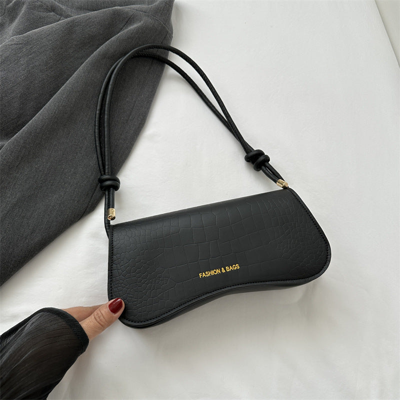 Solid Color PU Small Square Bag Shoulder Messenger Bag Handbag