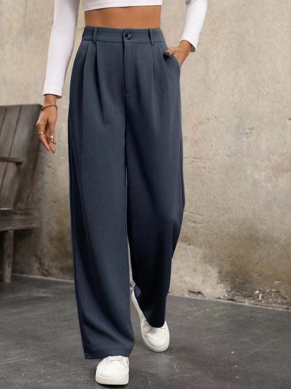 Temperament Commute High Waist Casual Suit Pants For Women