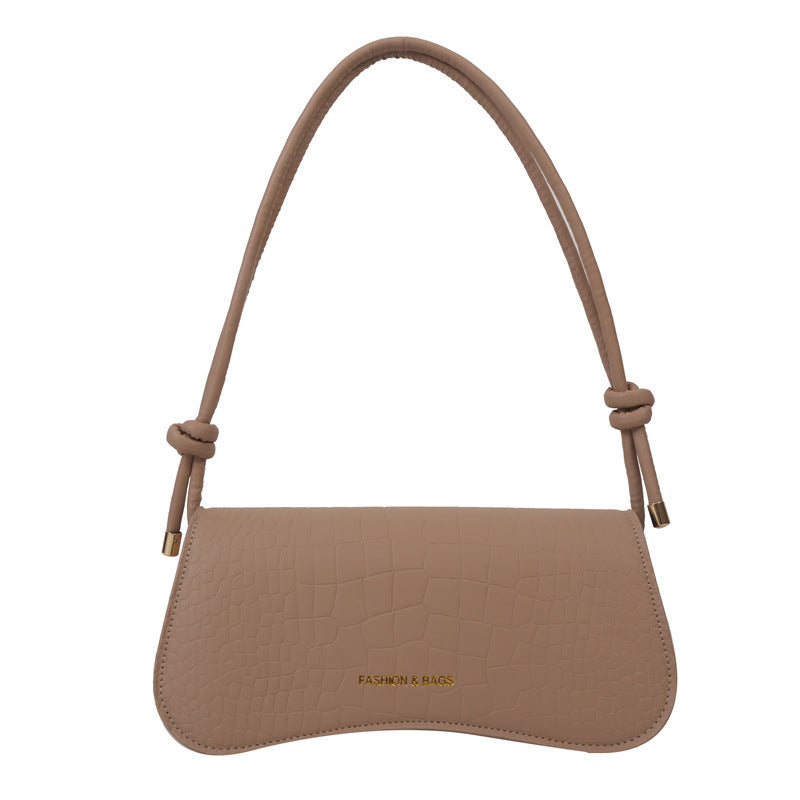 Solid Color PU Small Square Bag Shoulder Messenger Bag Handbag
