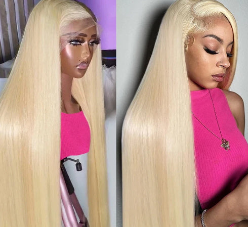 13x 4 Front Lace Human Hair Wig Straight Hair