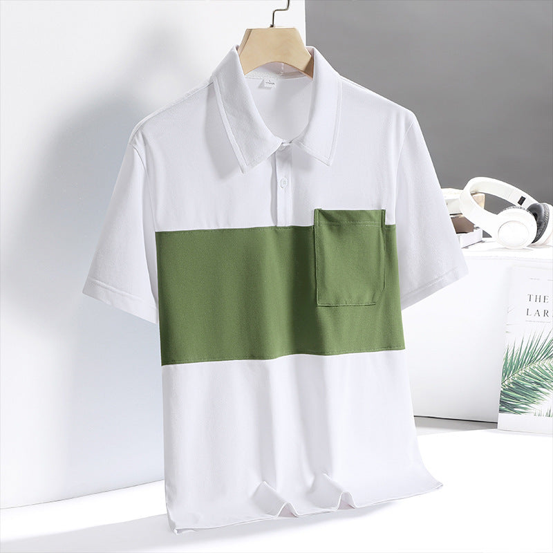 New Ice Silk Quick-drying Polo Shirt Men&