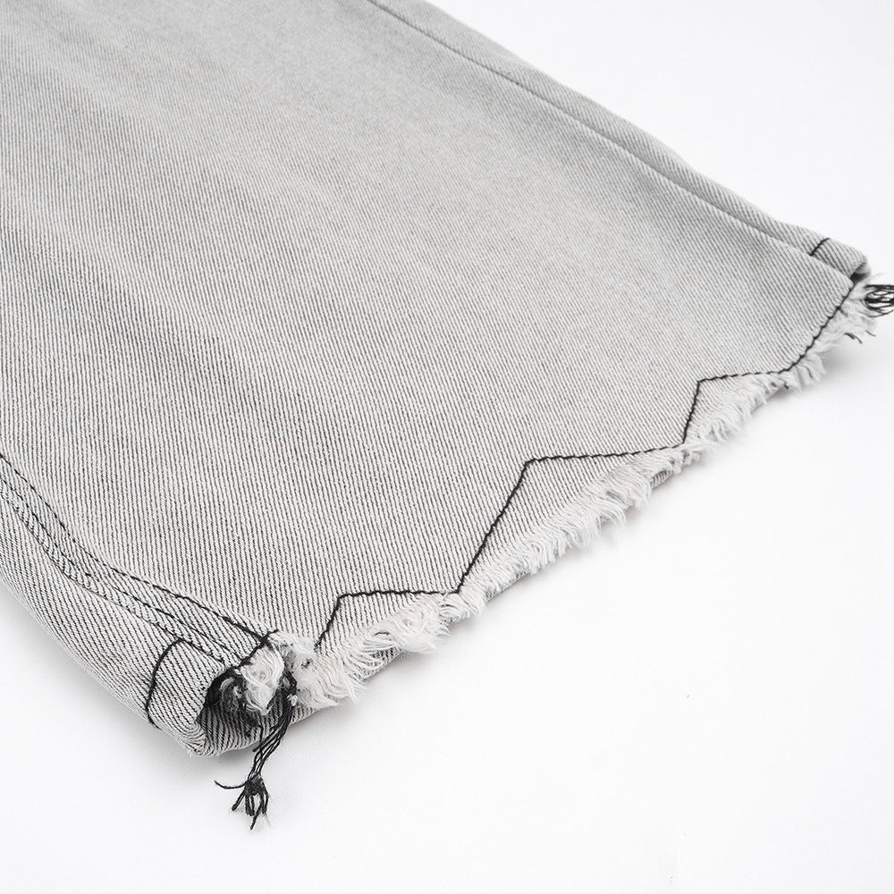 Men Splash Loose Casual Straight Trousers