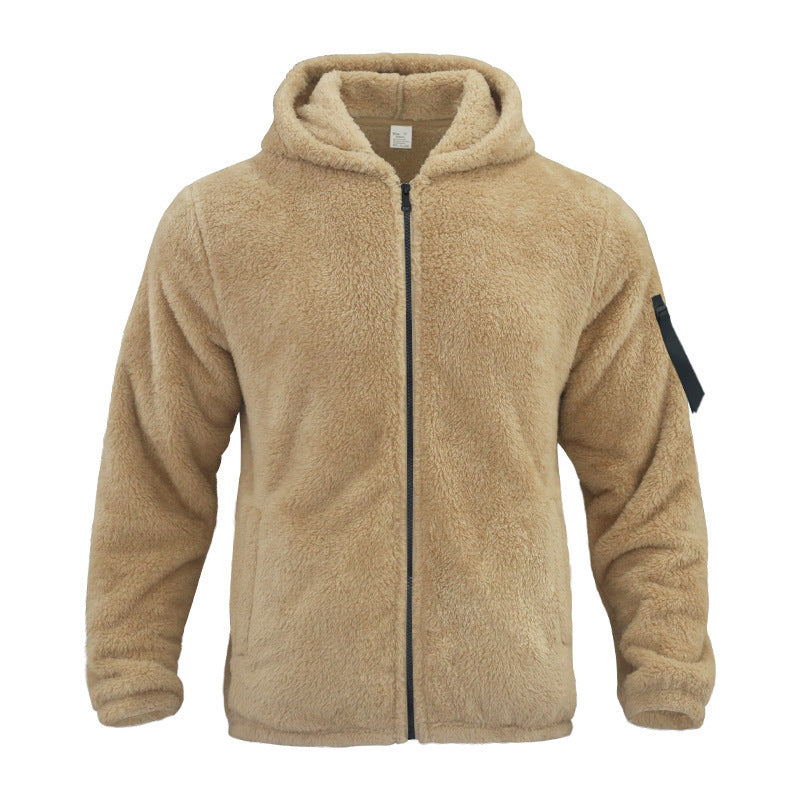 Plush Hooded Jacket Men&