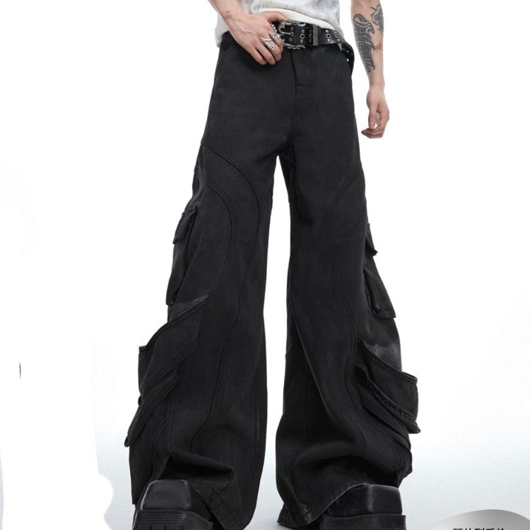 Loose Wide-leg Overalls Men