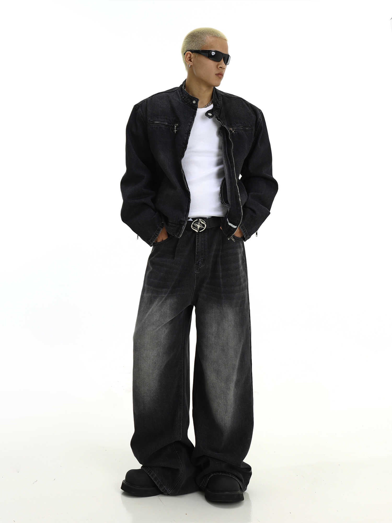 Retro Washed Jeans Men&