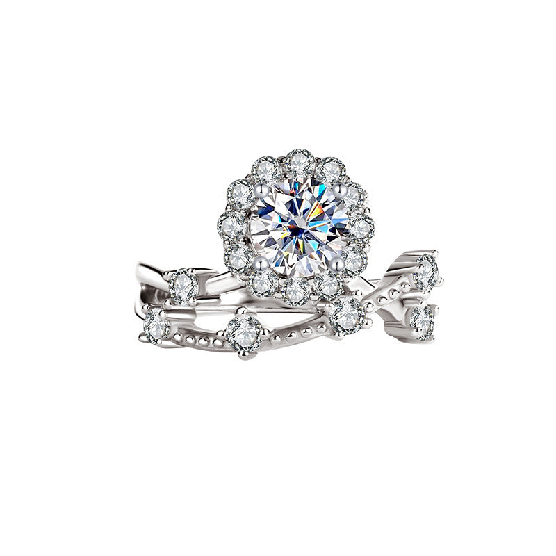 Moissanite Ring Women&
