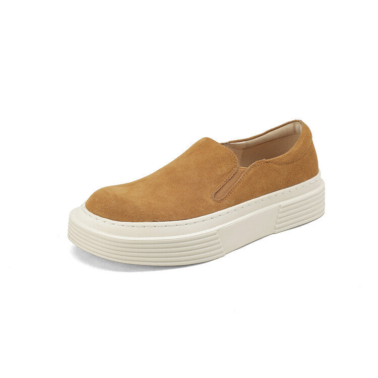 Casual Round Head Deep Mouth Pumps Muffin Bottom