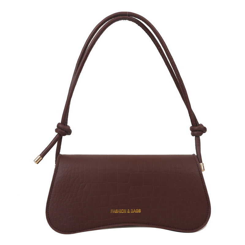 Solid Color PU Small Square Bag Shoulder Messenger Bag Handbag