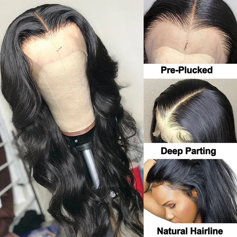 🌊 13x4 Body Wave Lace Front Wig – Volume, Douceur & Élégance Naturelle