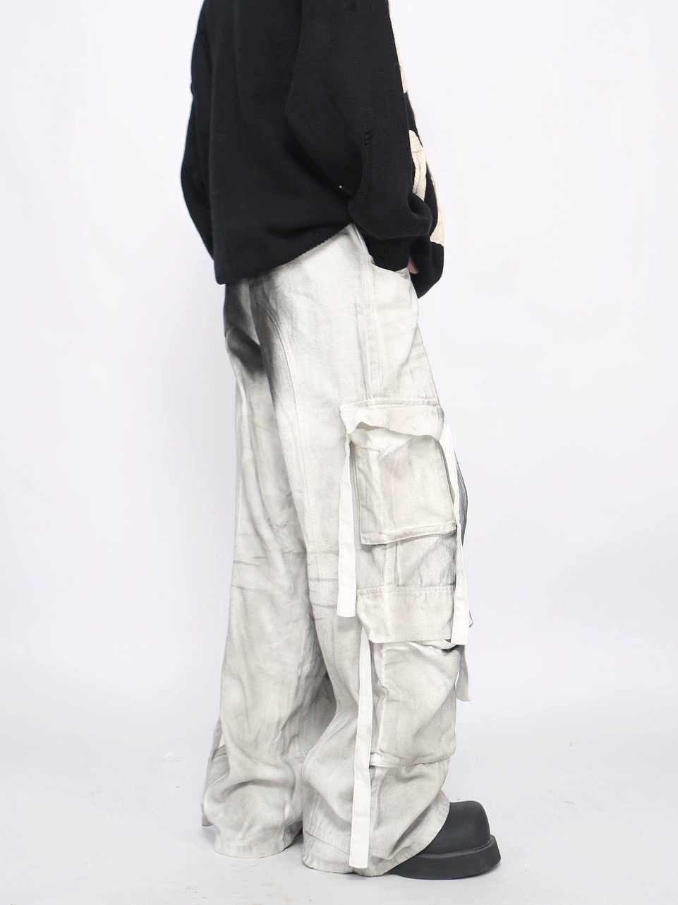 Splash Ink Multi-pocket Cargo Pants Men&