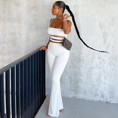 Body-hugging Suit Hollow Camisole Straight Simple
