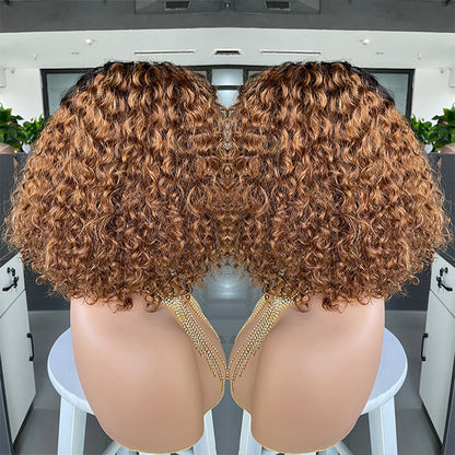 Ombre Curly Bobo1b30 Human Hair Lace Wig