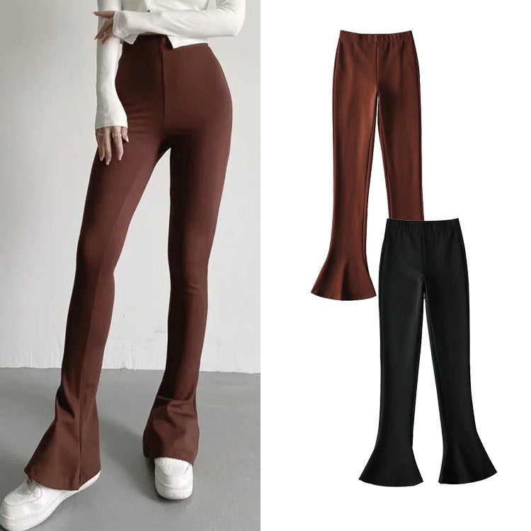 Commuter Elegant Wind Stretch Micro-shoes Trousers