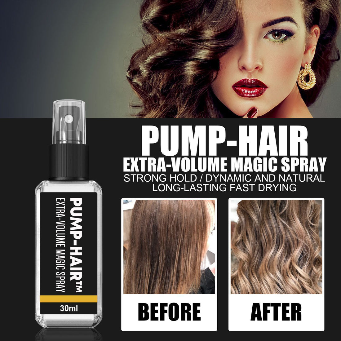 Hair Styling Spray Curly Hair Style Fragrance