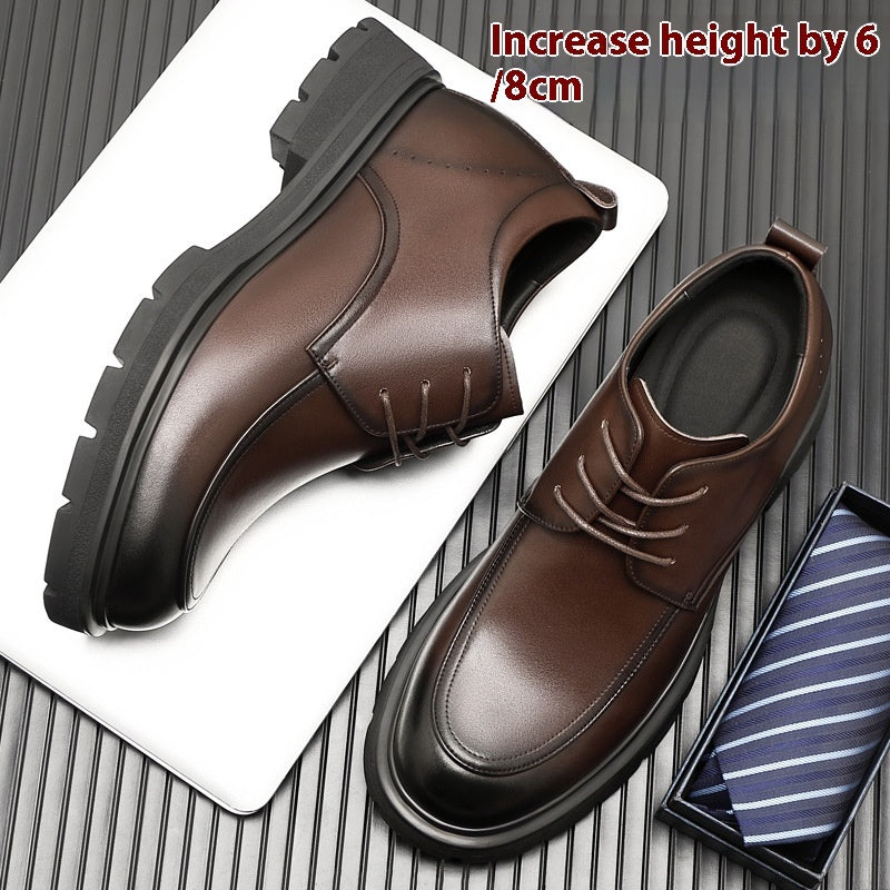 Height Increasing Insole Business Formal Wear Leather Shoes