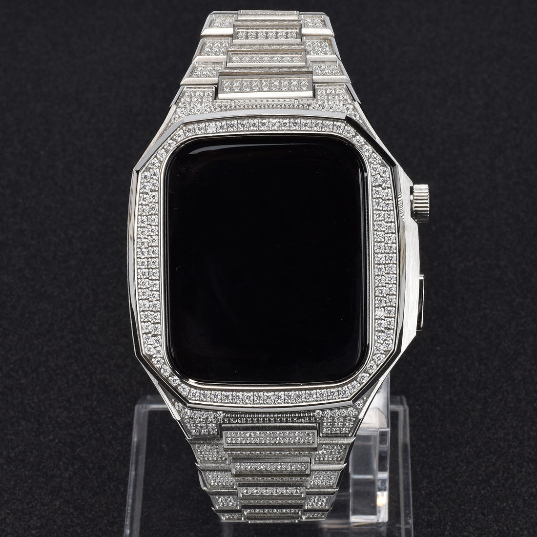 Stainless Steel Full Diamond Modified Watch Protective Case