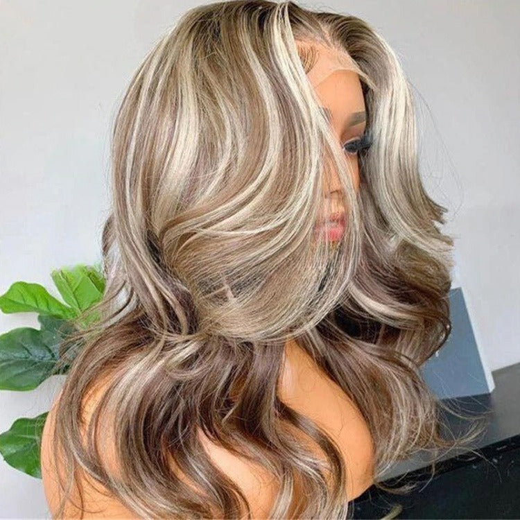 Highlight Wave Real Female Wig