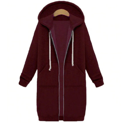 Hooded long-sleeved winter sweater women&