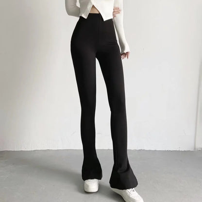 Commuter Elegant Wind Stretch Micro-shoes Trousers