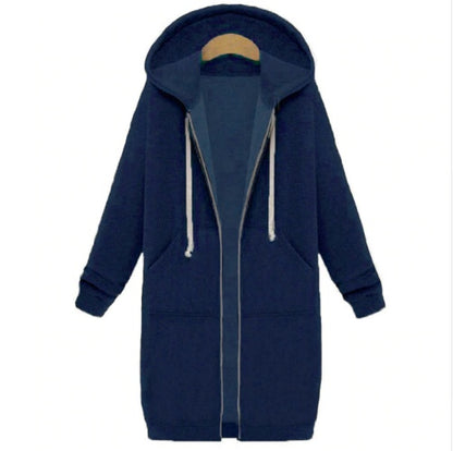 Hooded long-sleeved winter sweater women&