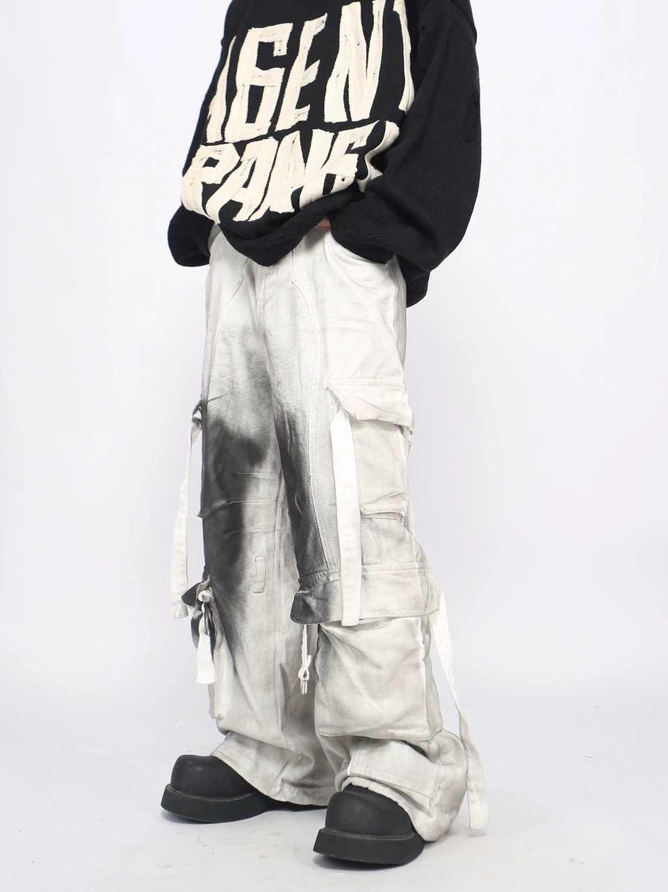 Splash Ink Multi-pocket Cargo Pants Men&