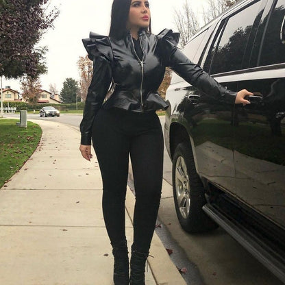 Leather Casual Women&