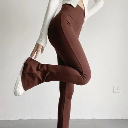 Commuter Elegant Wind Stretch Micro-shoes Trousers