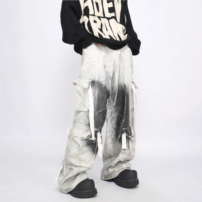 Splash Ink Multi-pocket Cargo Pants Men&