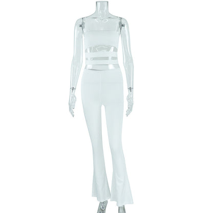 Body-hugging Suit Hollow Camisole Straight Simple